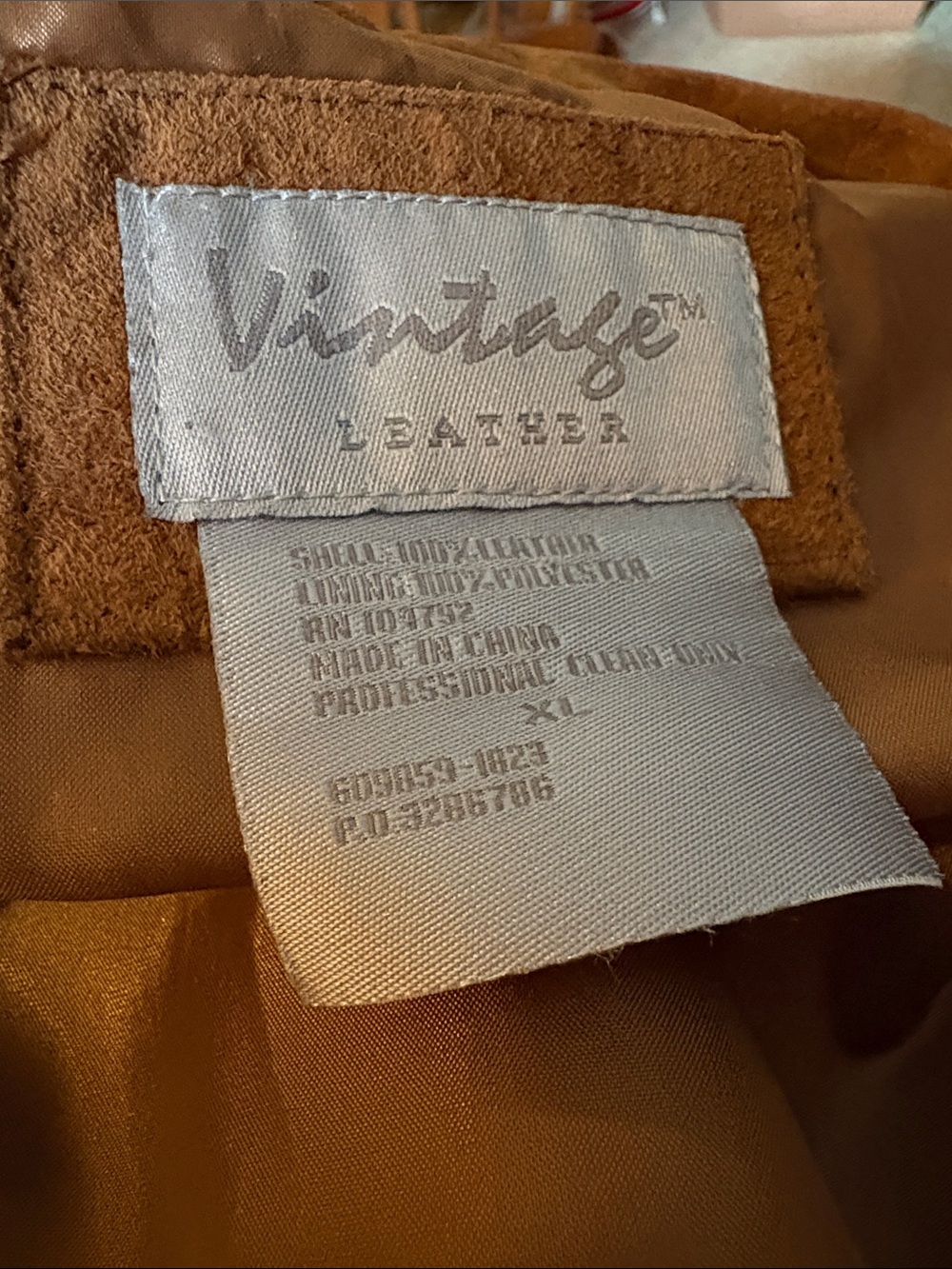 Vintage Leather Jacket in Warm Brown